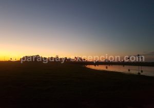 Coucher de soleil, estancia Tacuaty