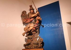 Sculpture d'un ange, Santa María de Fe