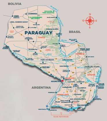 Carte Paraguay sidebar