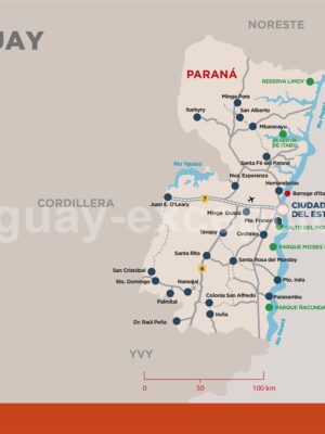 Carte de la région Paraná Carte de la région Paraná
